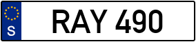 Trailer License Plate